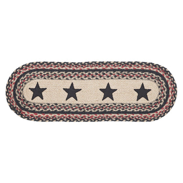 Colonial Star Jute Braided Oval Table Runner 8x24 VHC Brands - The Fox Decor